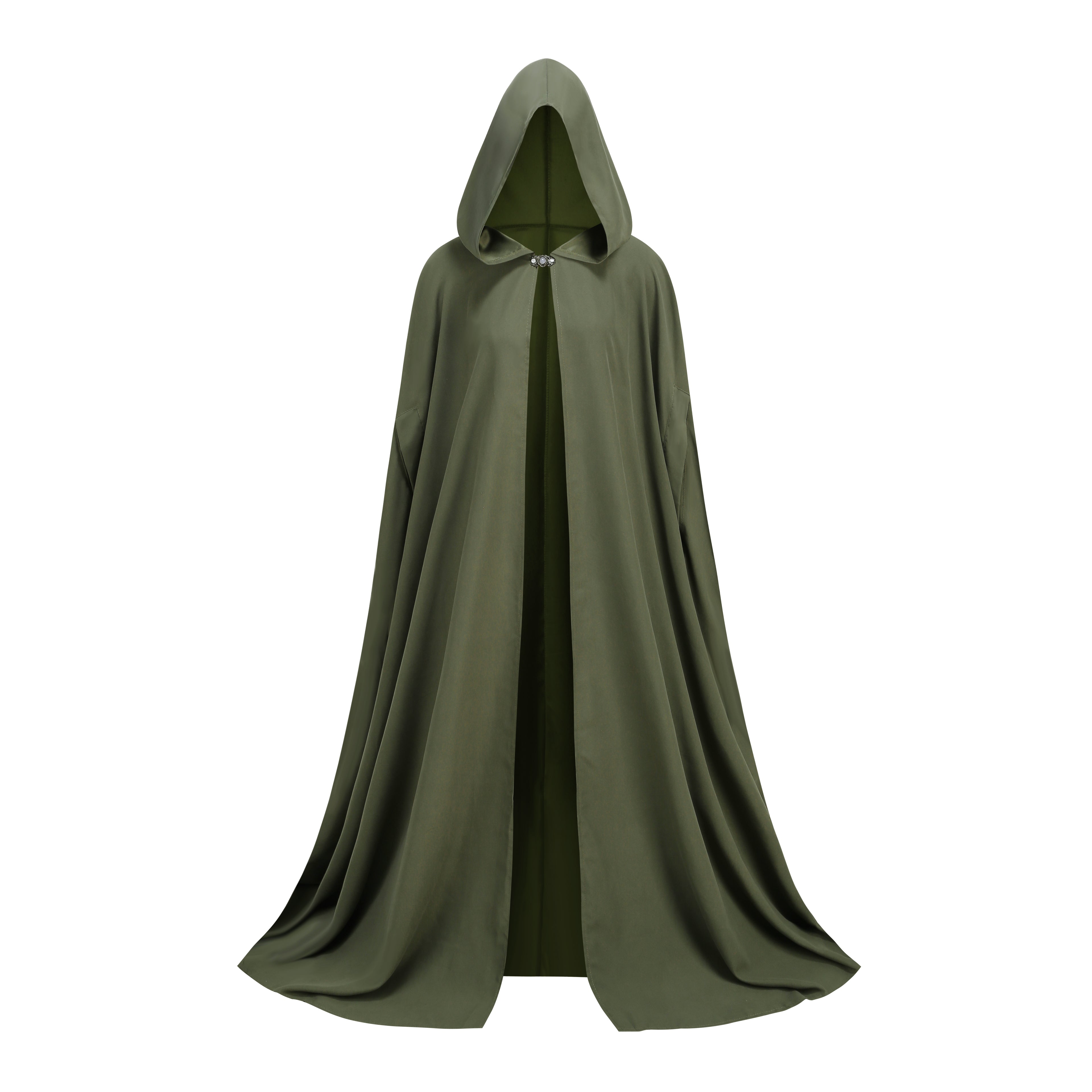 Adult Renaissance Cloak with Hood Medieval Cape with Arm Holes Halloween Costume Outwear for Women