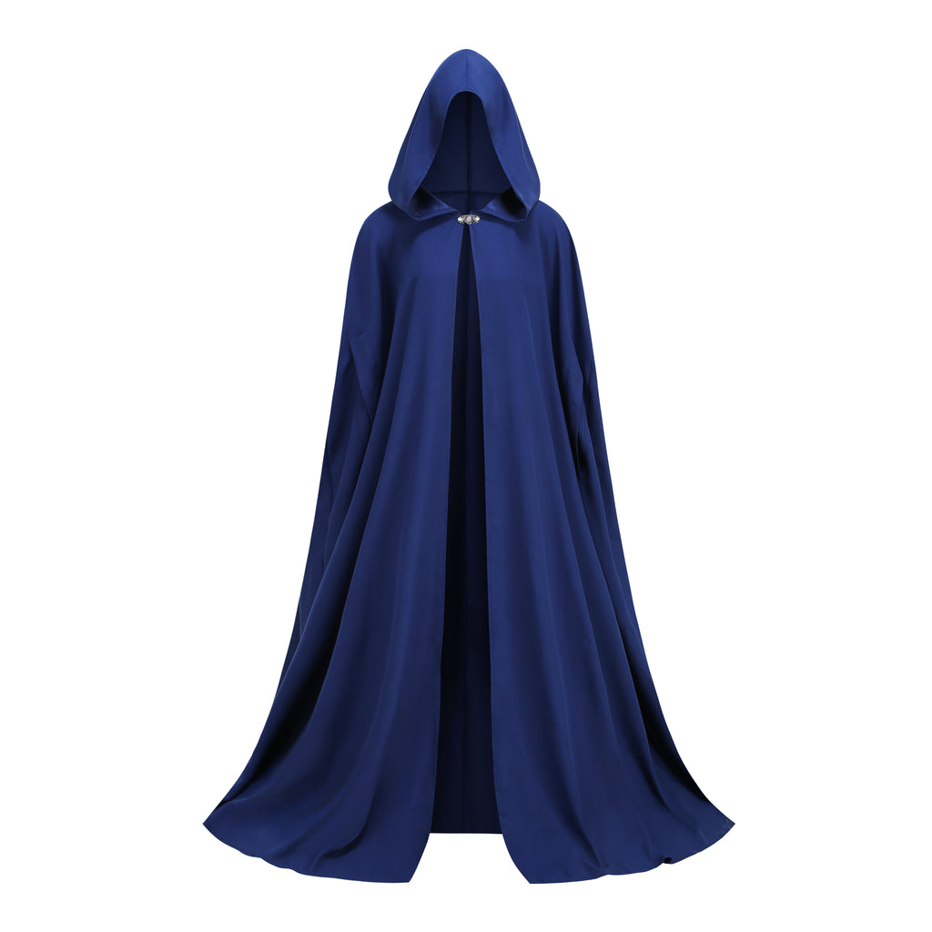 Adult Renaissance Cloak with Hood Medieval Cape with Arm Holes Halloween Costume Outwear for Women