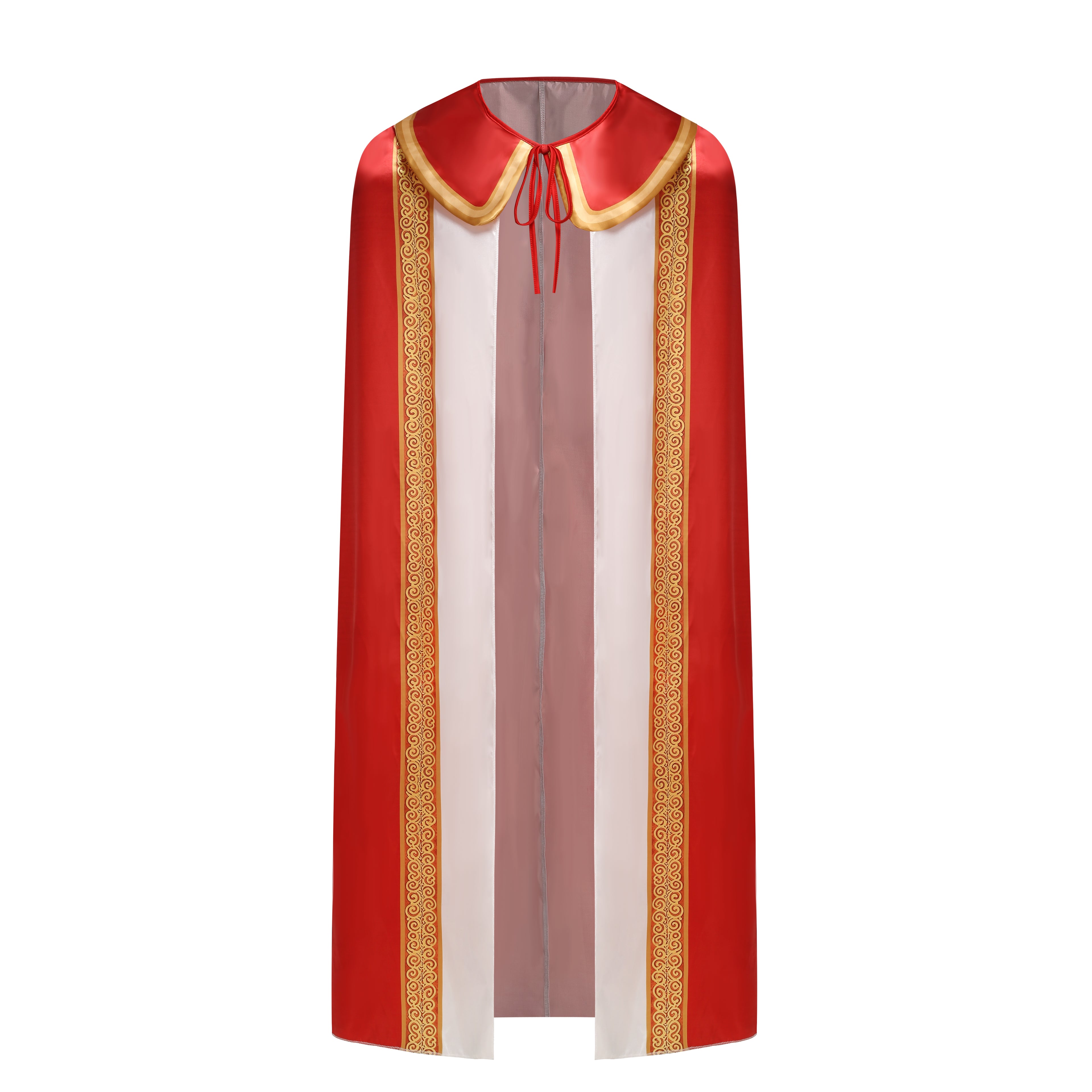 Adult King Cape 3‑Piece Set Custom Satin Cloak With Crown & Scepter 130CM 150CM 170CM Red Purple Medieval Royal Cosplay Costume