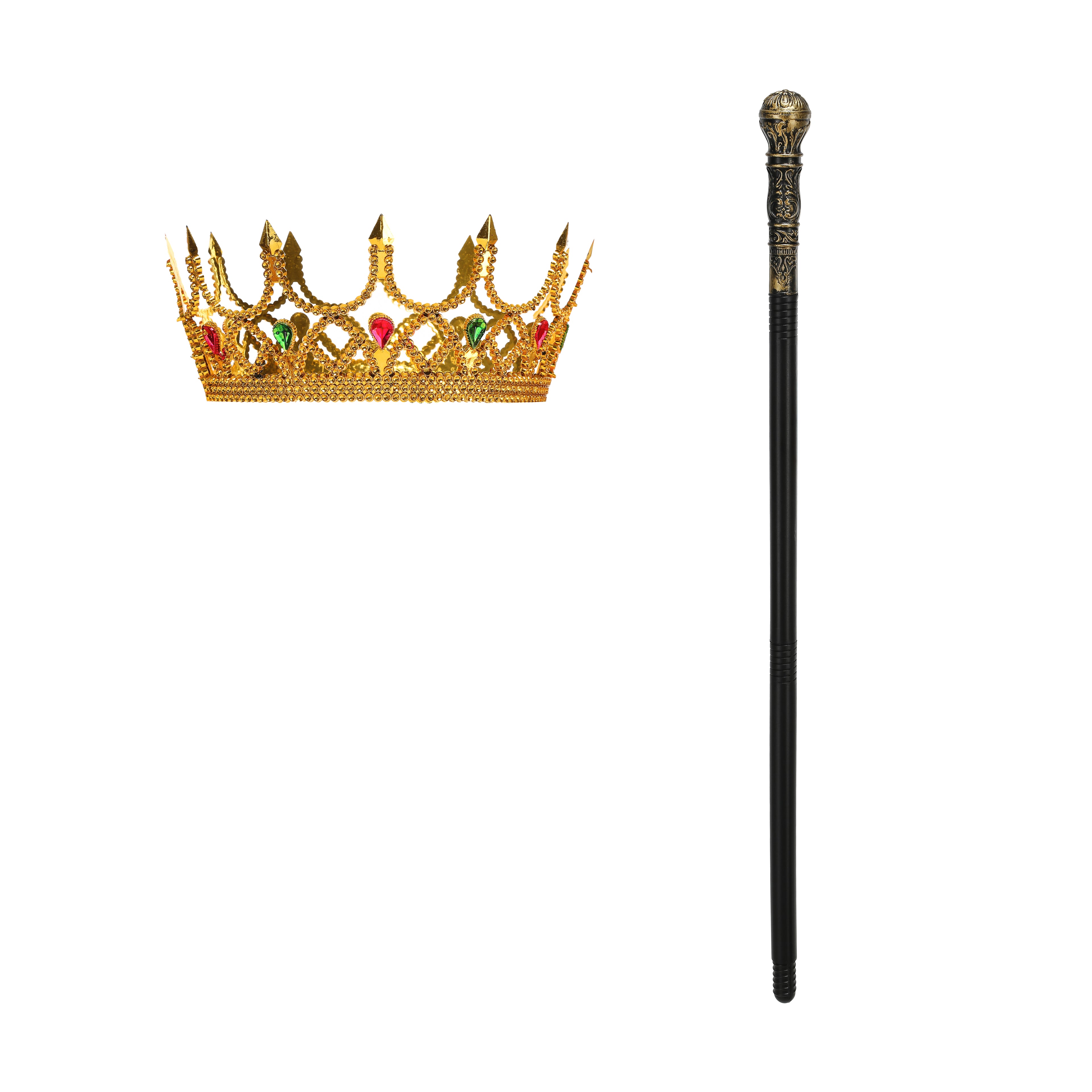 Adult King Cape 3‑Piece Set Custom Velvet Cloak White Trim With Crown & Scepter 120CM 140CM 150CM Purple Blue Medieval Royal Cosplay Costume