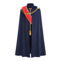 Men Royal Prince Velvet Cape Noble King Cloak 130CM 140CM 150CM Halloween Medieval Cosplay Costume