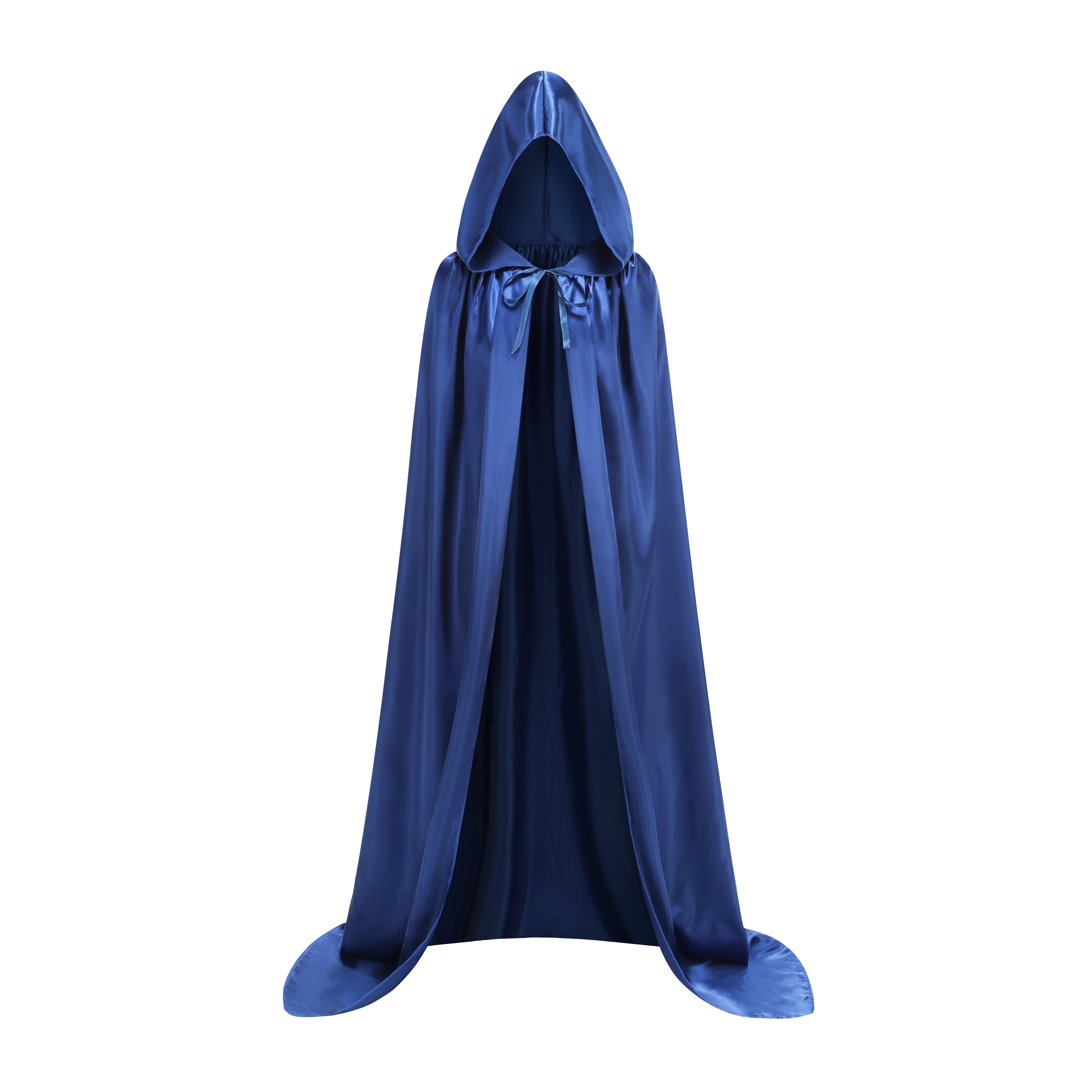 Unisex Adult Hooded Cape Full Length Halloween Christmas Costume Party Cloak Size 43" to 67"