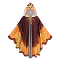Adult Owl Hooded Cape Custom Printed Bird Cloak 100CM Women Halloween Cosplay Fancy Costume