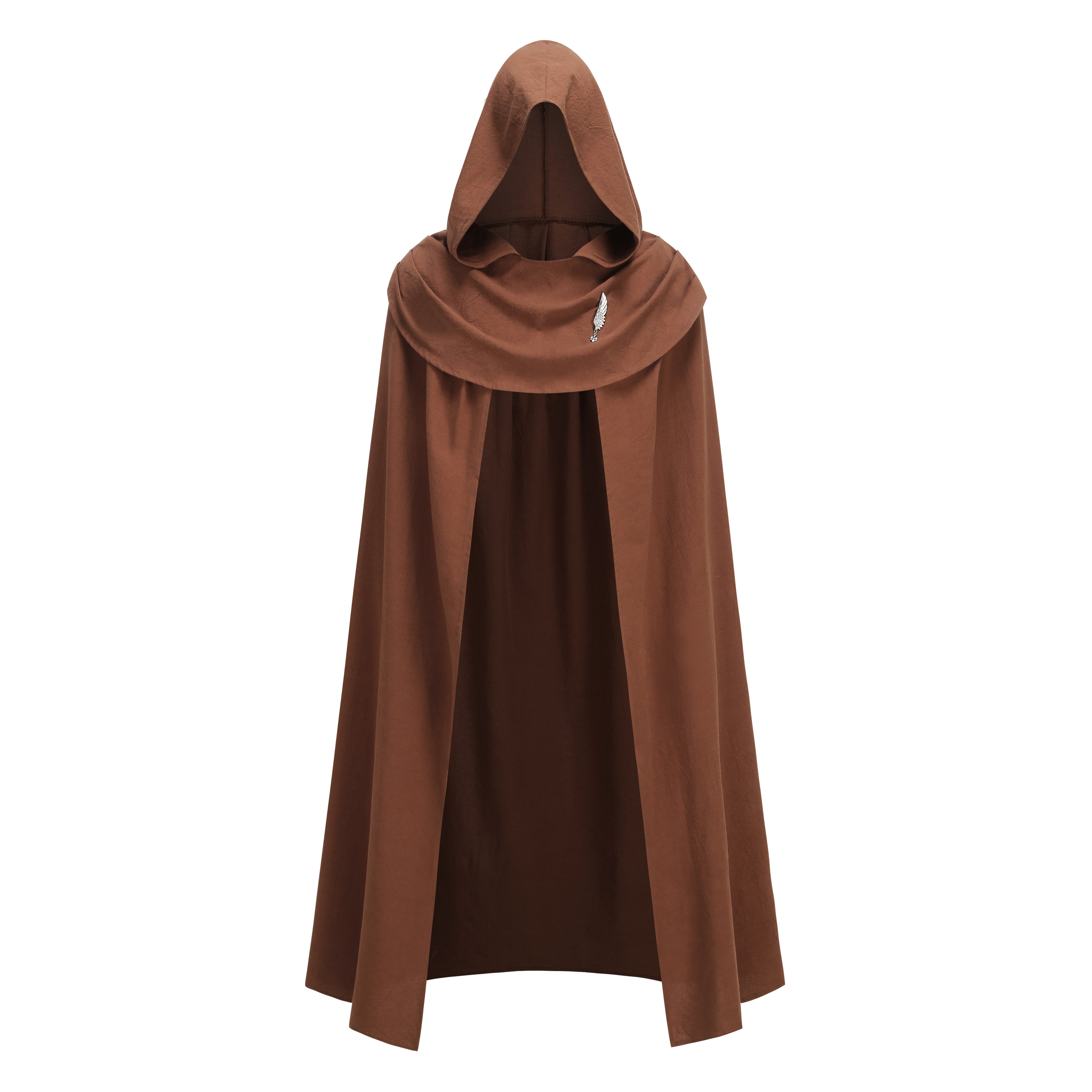 Adult Medieval Cloak with Hood Renaissance Cloak Halloween Christmas Party Outfits for Women and Men
