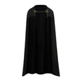 Medieval Knight Cloak Renaissance Viking Warrior Cape with Chain Brooch Adult Halloween Costume