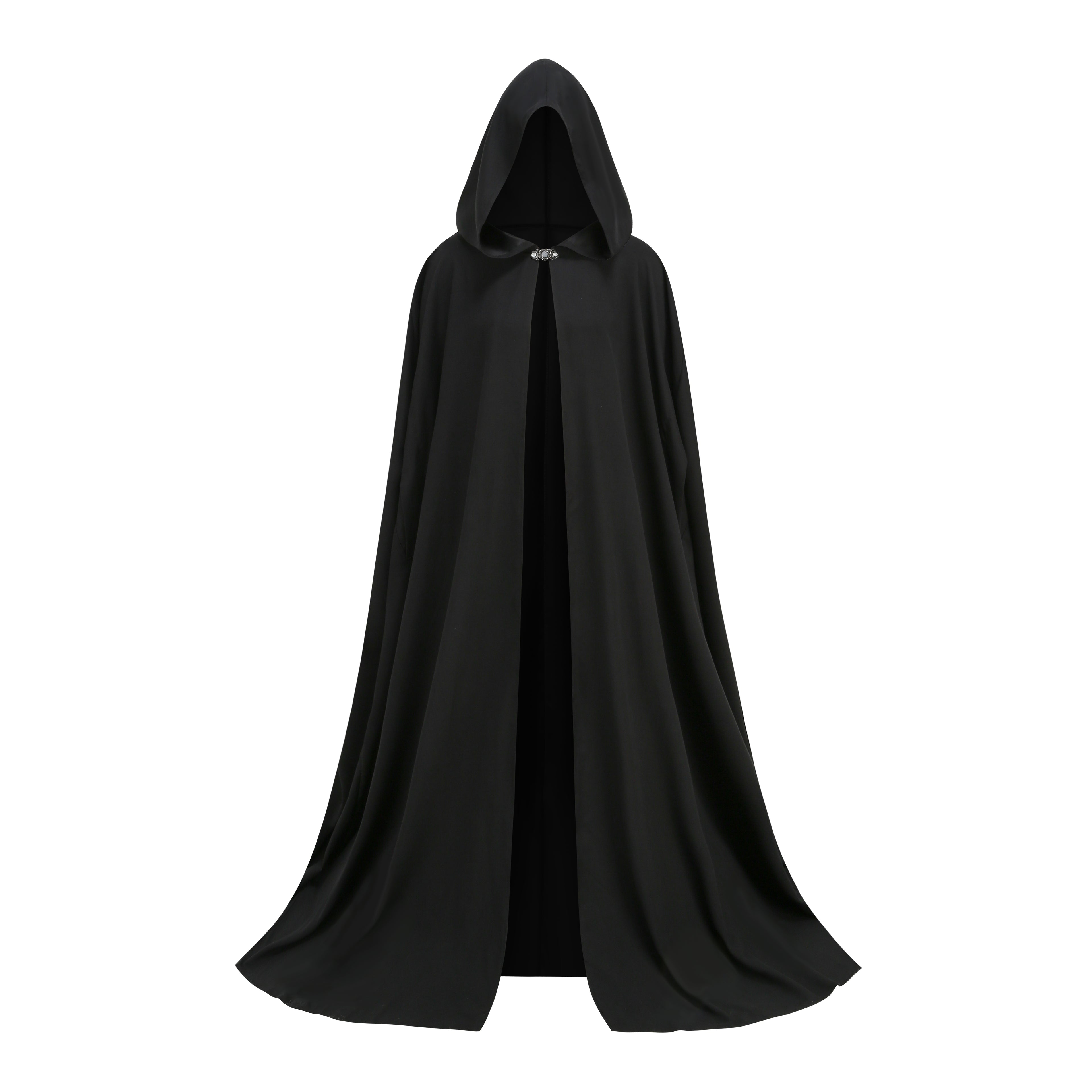 Adult Renaissance Cloak with Hood Medieval Cape with Arm Holes Halloween Costume Outwear for Women