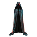 Adult Unisex Full Length Hooded Cloak Sparkle Shiny Cape with Hood Women Halloween Mardi Gras Wizard Cosplay Costume