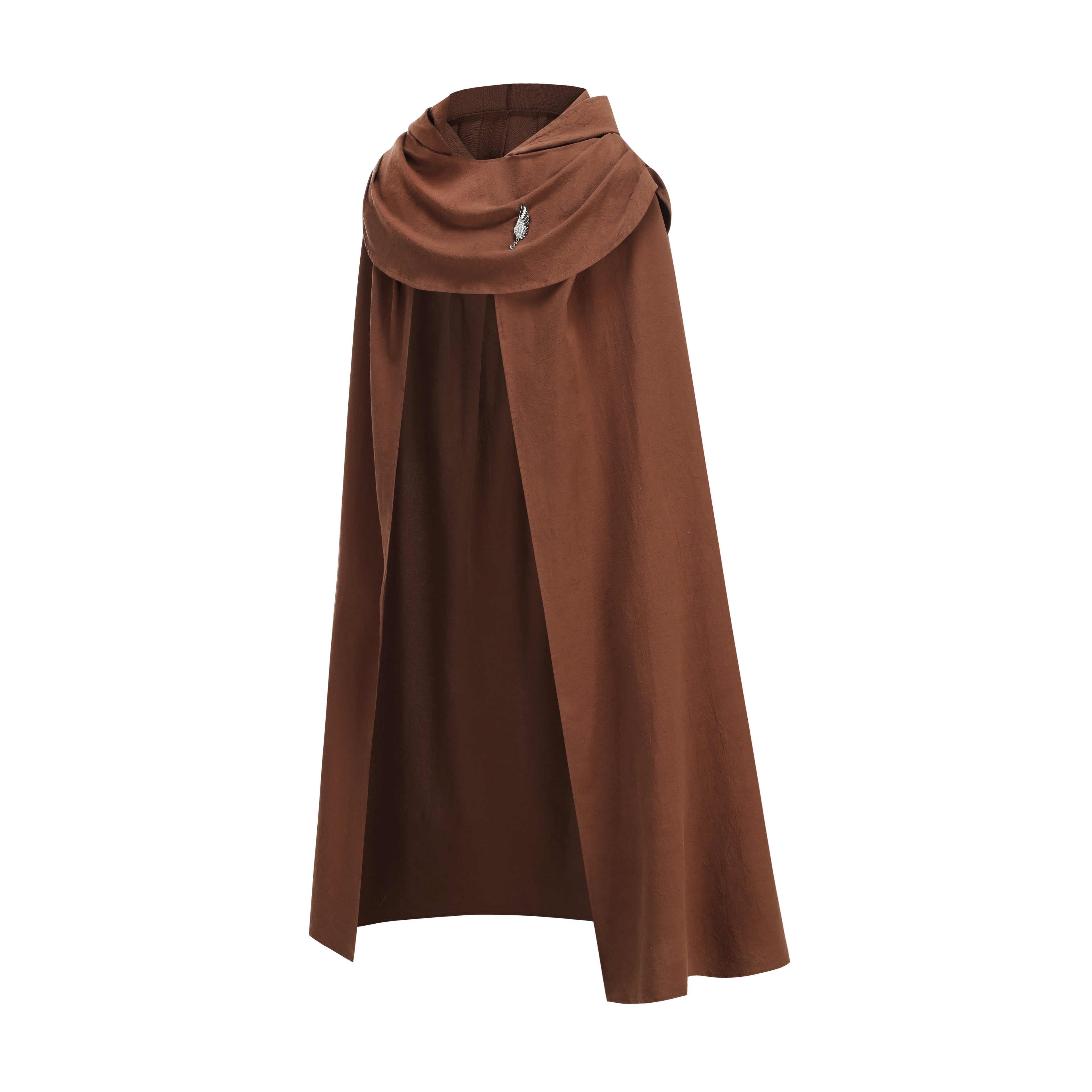 Adult Medieval Cloak with Hood Renaissance Cloak Halloween Christmas Party Outfits for Women and Men