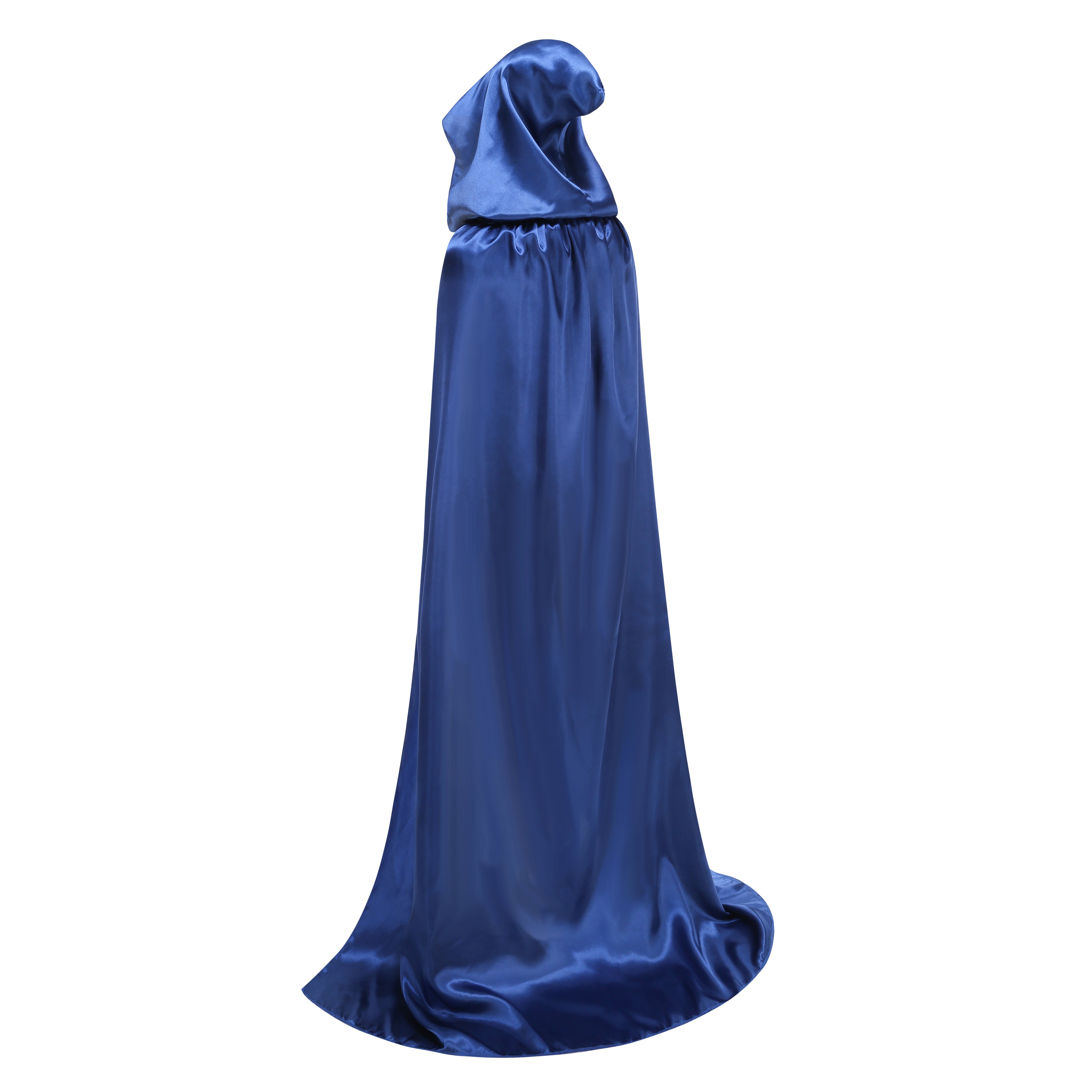 Unisex Adult Hooded Cape Full Length Halloween Christmas Costume Party Cloak Size 43" to 67"