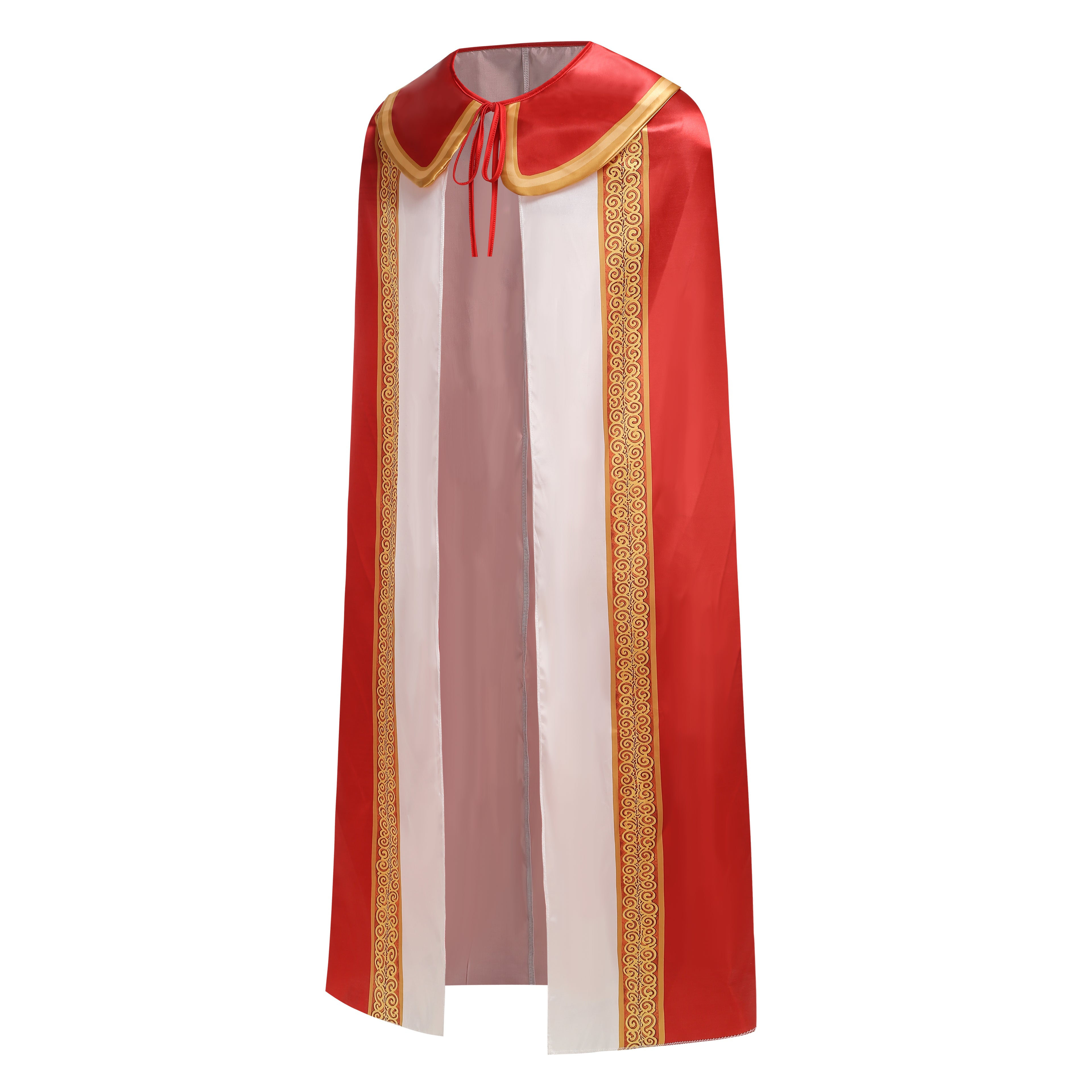 Adult King Cape 3‑Piece Set Custom Satin Cloak With Crown & Scepter 130CM 150CM 170CM Red Purple Medieval Royal Cosplay Costume