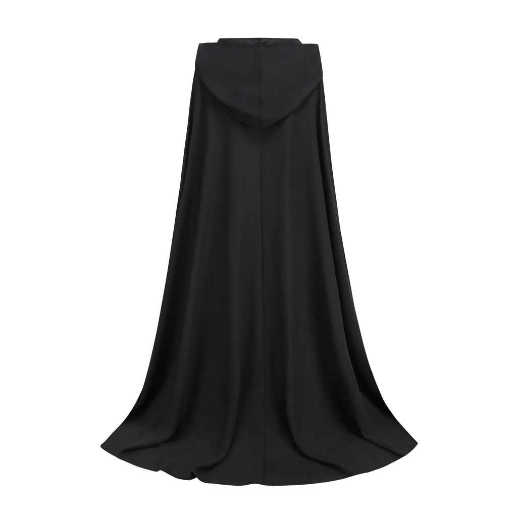 Adult Renaissance Cloak with Hood Medieval Cape with Arm Holes Halloween Costume Outwear for Women