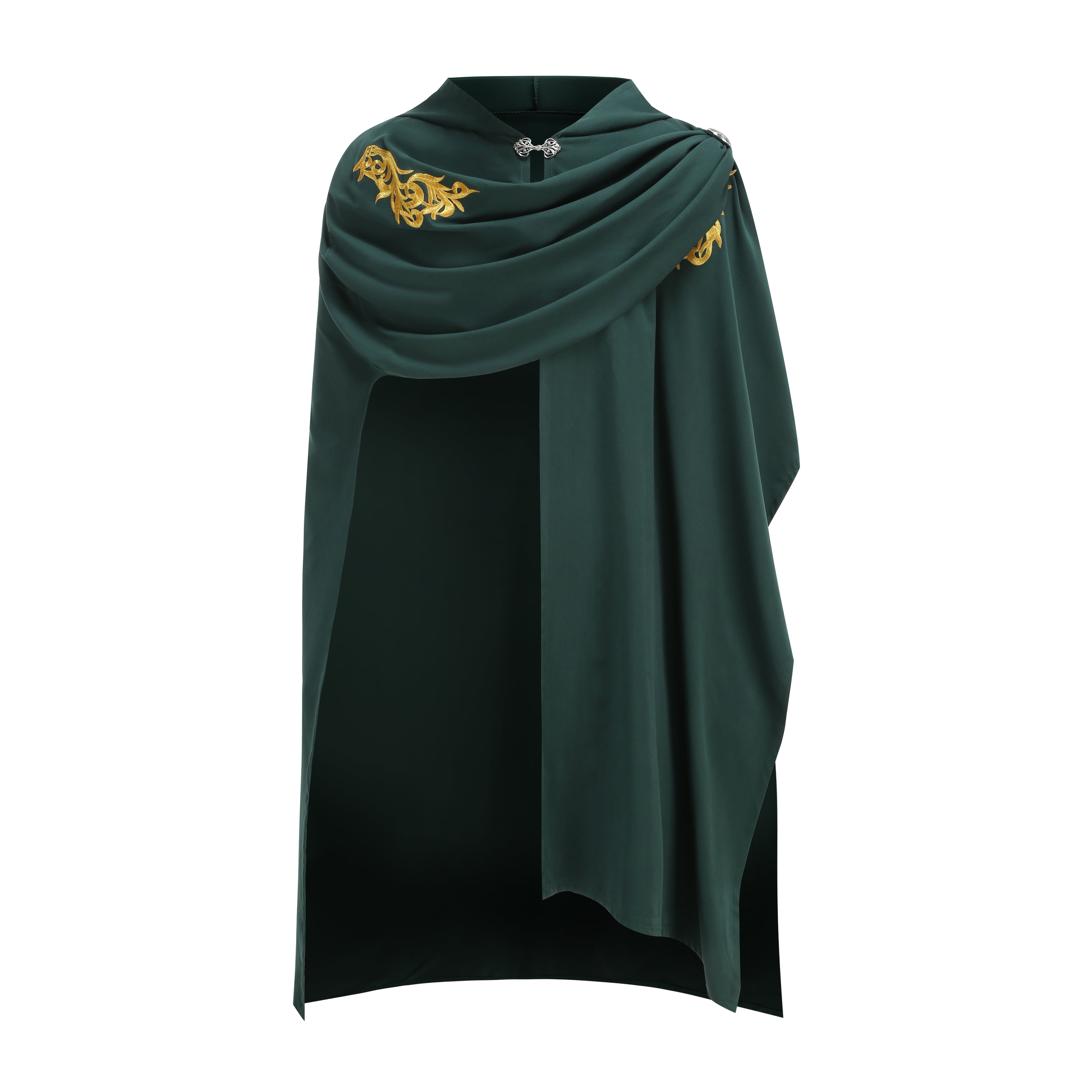 Adult Medieval Cloak with Hooded for Renaissance Cape Viking Ranger Elf Costume for Halloween