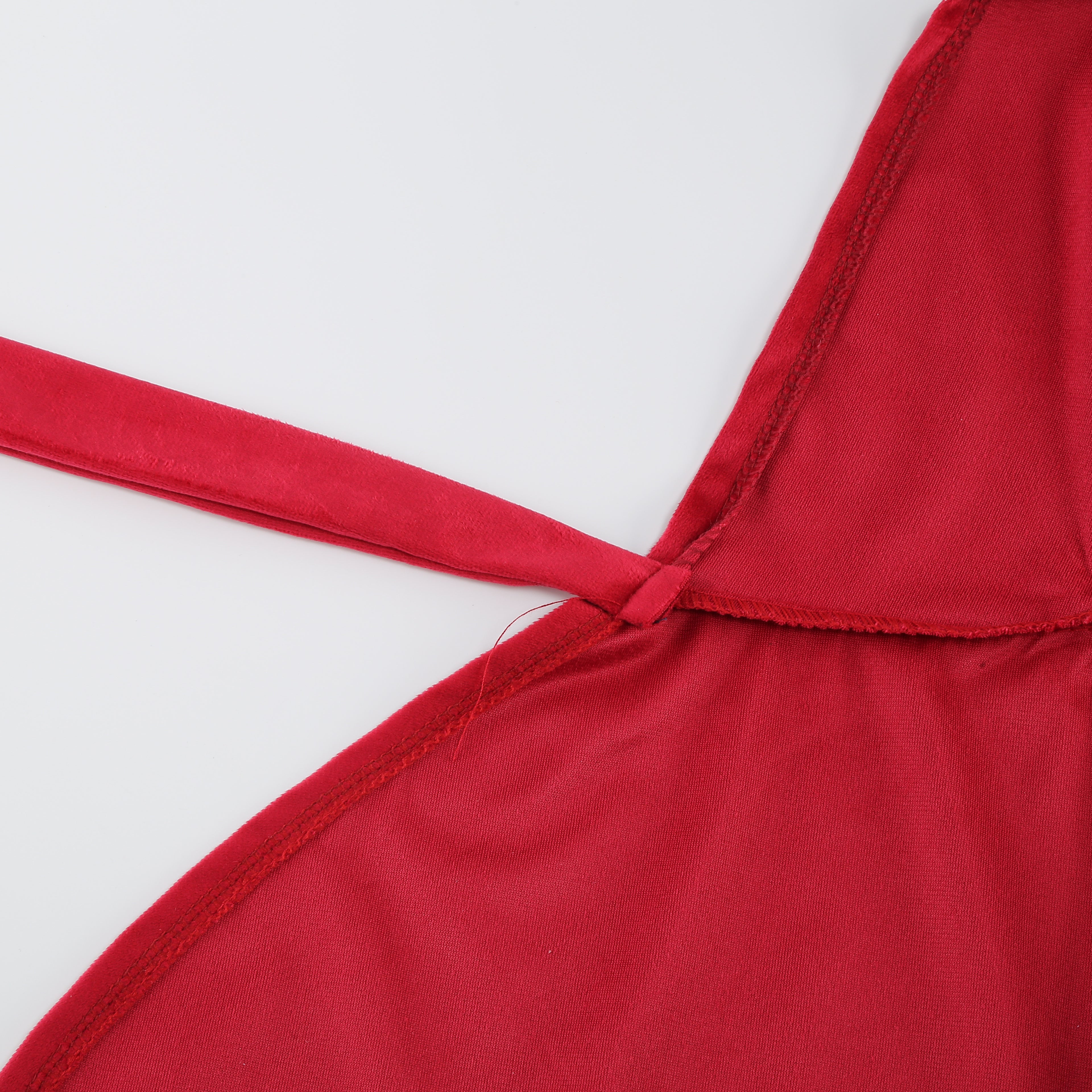 Adult Little Red Riding Hood Hooded Cape With Cat Ears, Red Cloak 70‑90‑120cm Shoulder‑to‑Hem for Halloween Fairy Tale Cosplay Costume