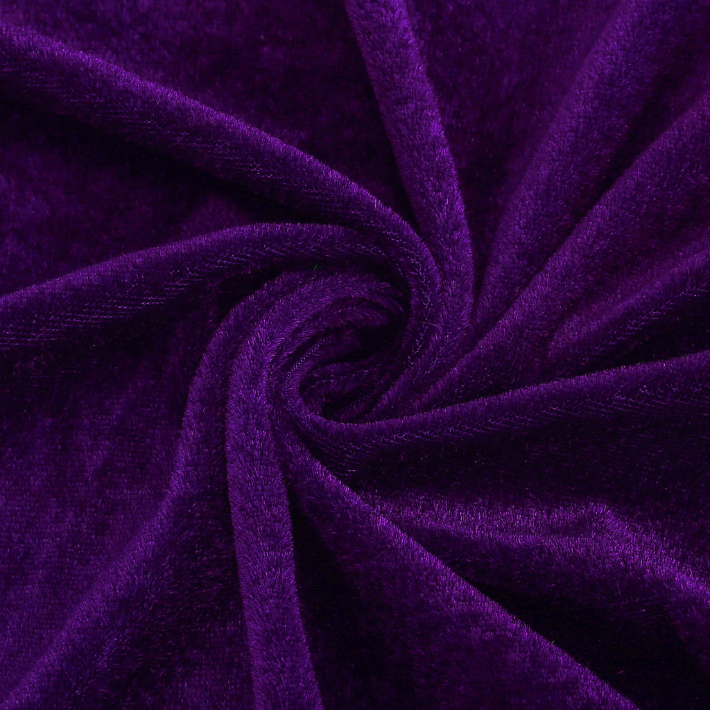 Adult Purple Velvet Hooded Cape Witch 2‑Piece Set, Long Cloak with Masquerade Mask for Halloween Cosplay Party, 110‑170cm