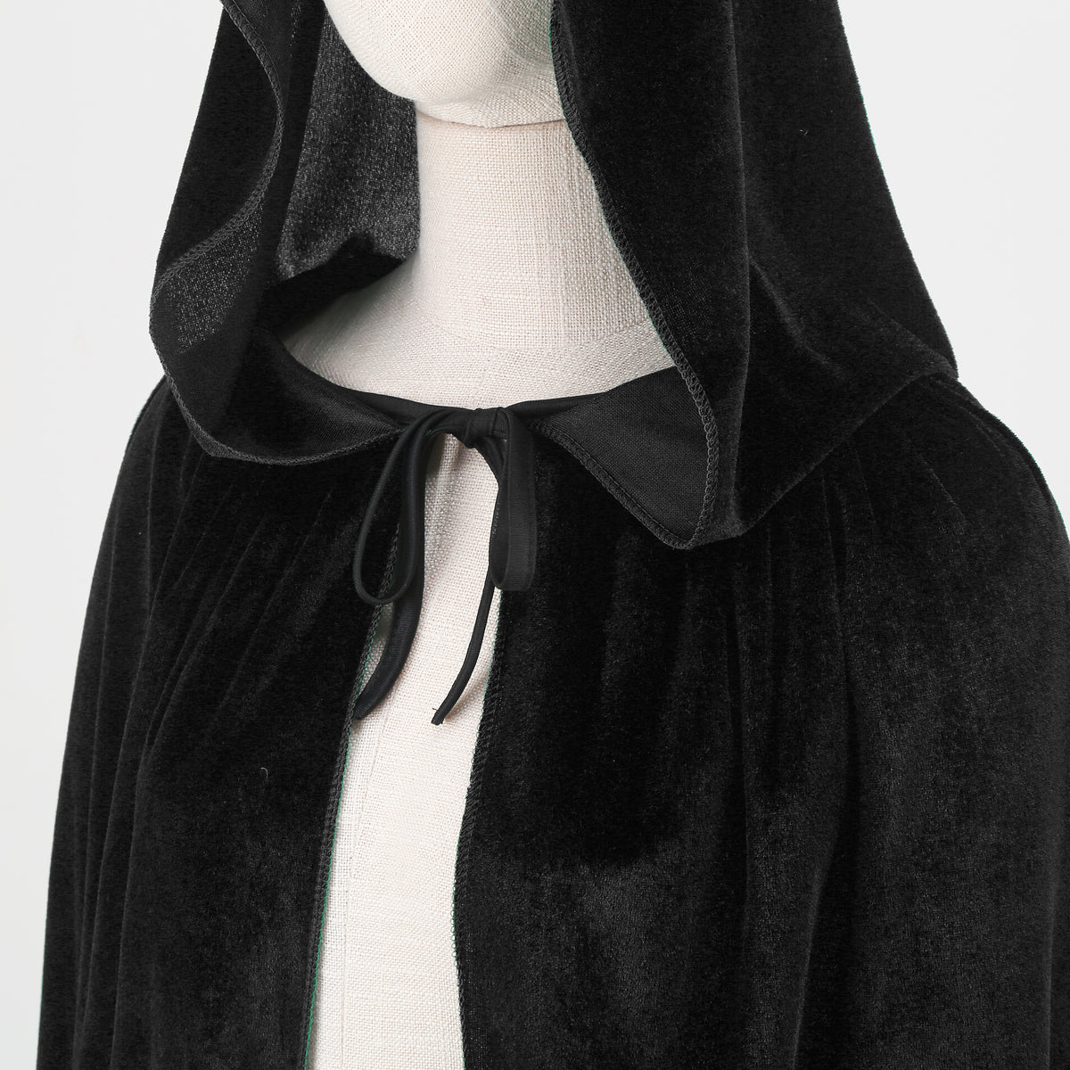 Adult Velvet Cloak Medieval Renaissance Long Cape with Hood for Hollween