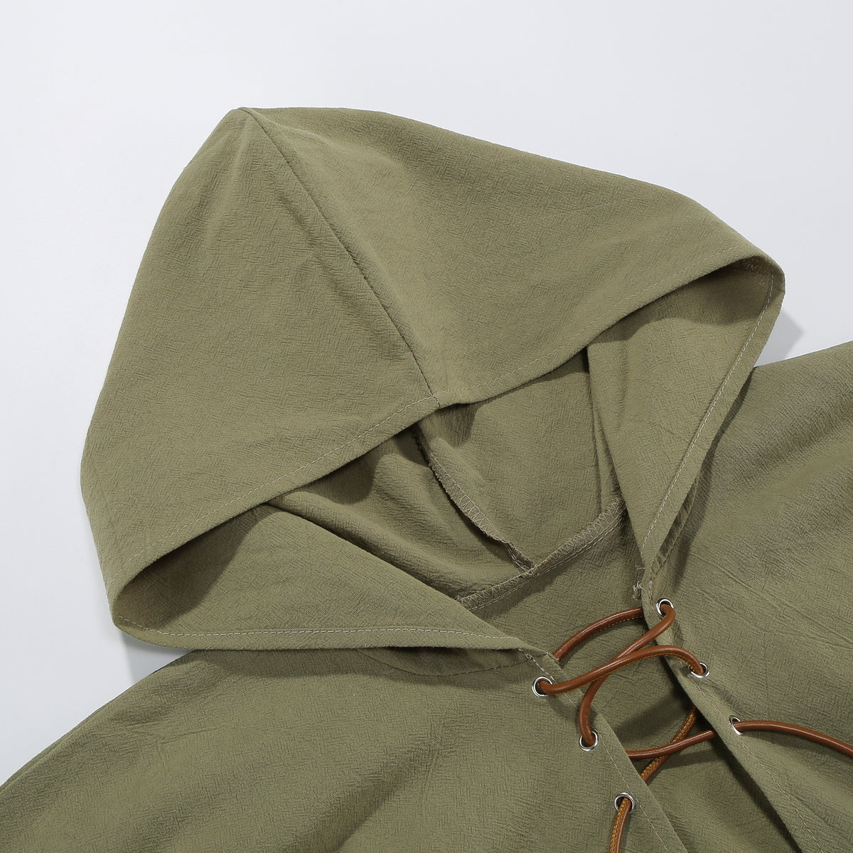 Medieval Cloak with Hood Shawl Renaissance Short Cape Halloween Christmas Party Outfits for Adult