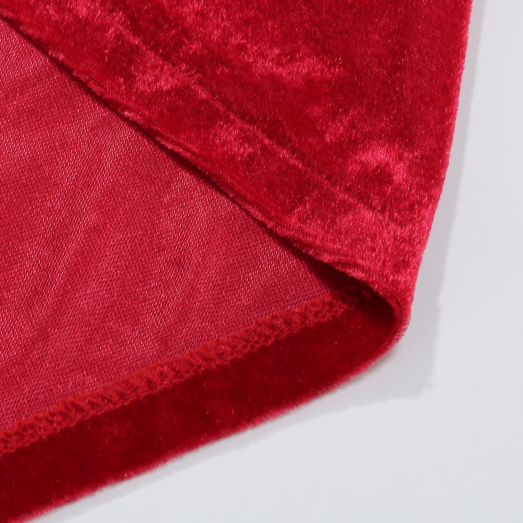 Adult King Robe 4‑Piece Set Custom Velvet Royal Costume 130CM Red Medieval King Halloween Cosplay Outfit