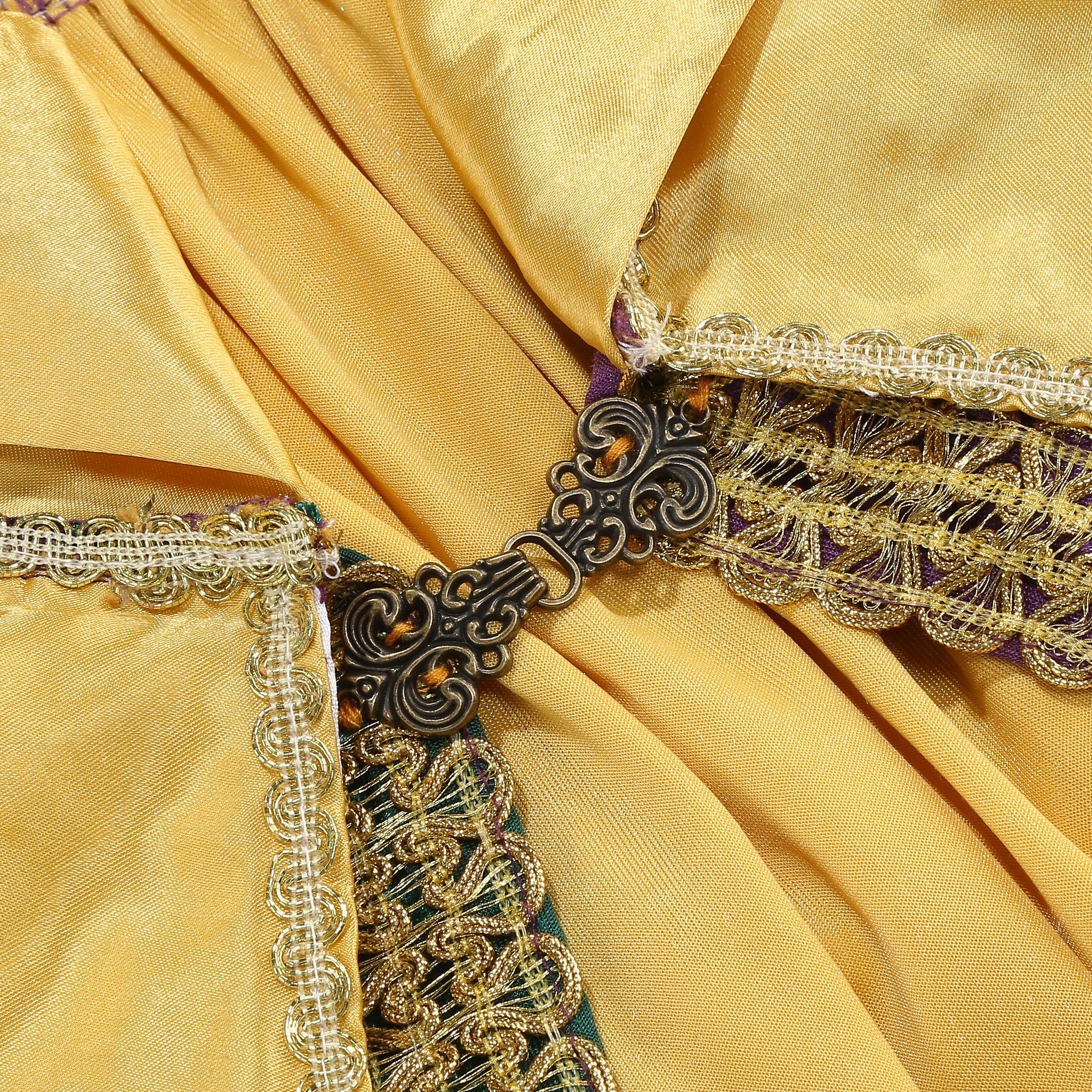 Adult Mardi Gras King Lace Trim Cape, Tricolor Green‑Purple‑Gold Velvet Cloak 150‑170CM, Carnival Royal Cosplay Party Costume