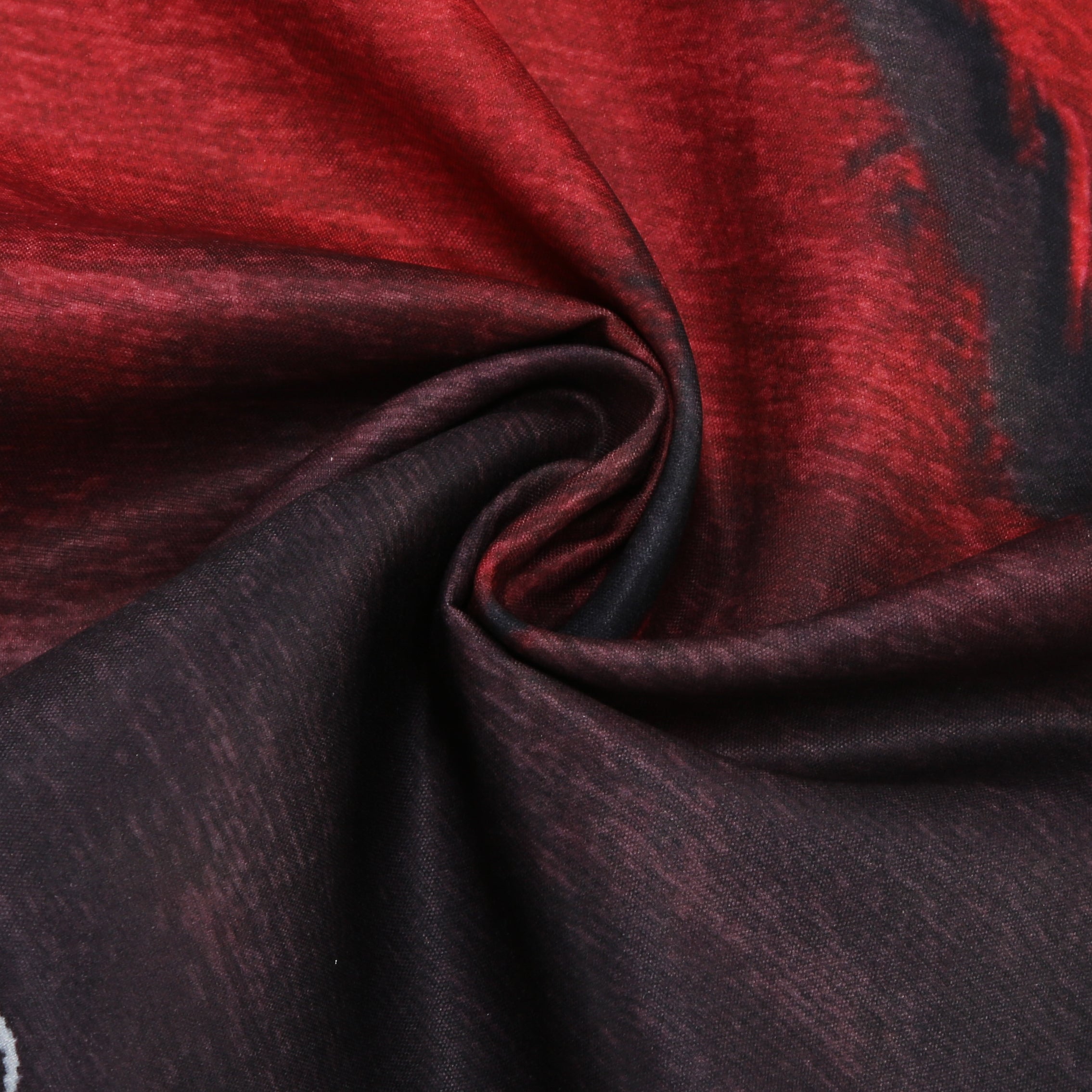 Adult Little Red Riding Hood Dark Claw Mark Hooded Cape, Red‑Black Gradient Cloak 40cm‑60cm Shoulder‑to‑Hem for Gothic Halloween Cosplay