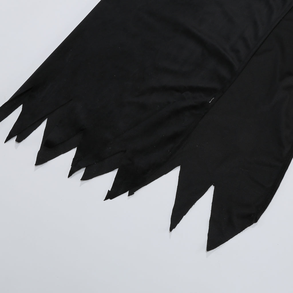 Adult Warrior Single‑Shoulder Cape Armor 2‑Piece Set Black, Medieval Viking Cloak with Bracers, Gothic Knight Cosplay Costume S‑XL