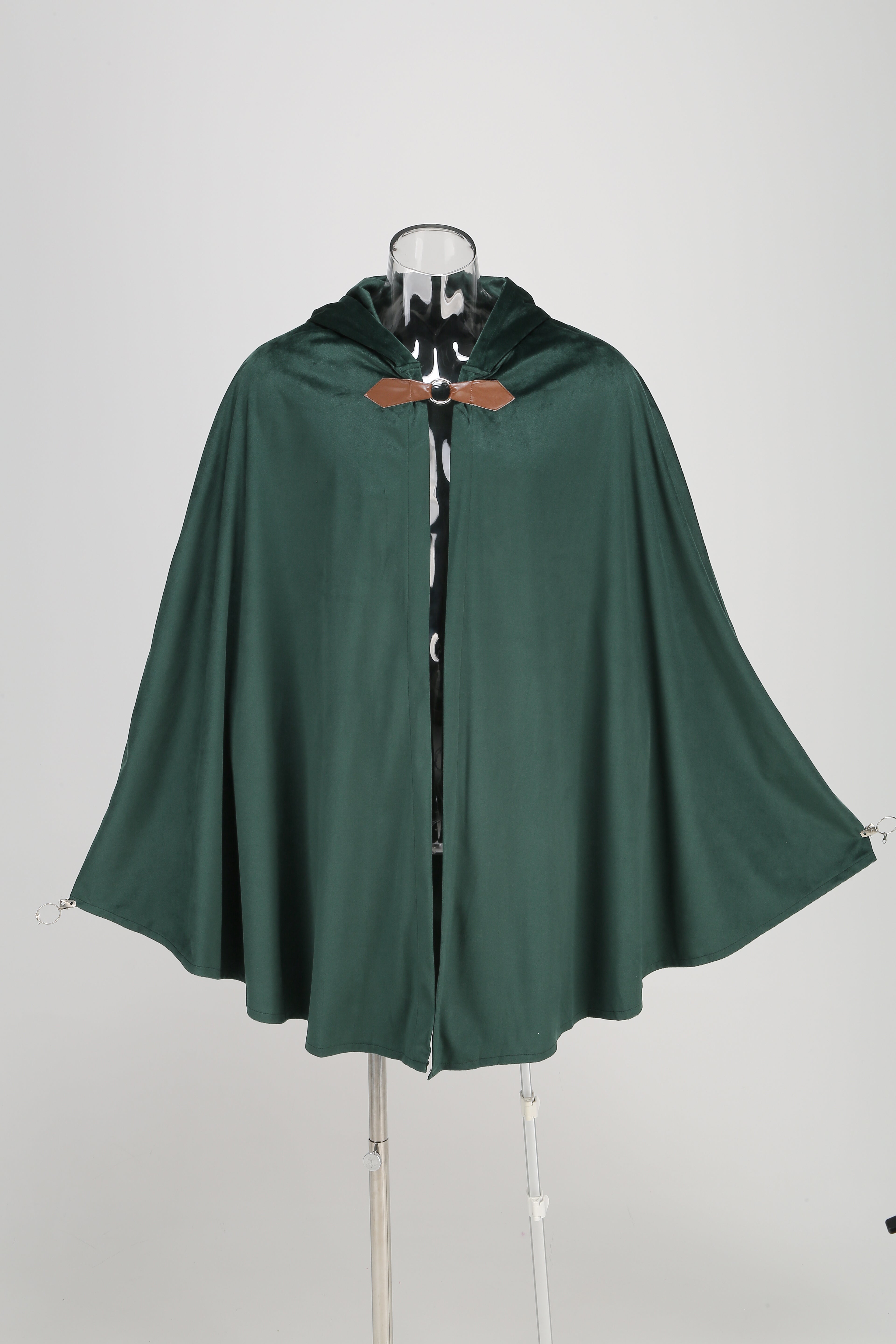Renaissance Medieval Hooded Cloak Victorian Steampunk Costume Cosplay