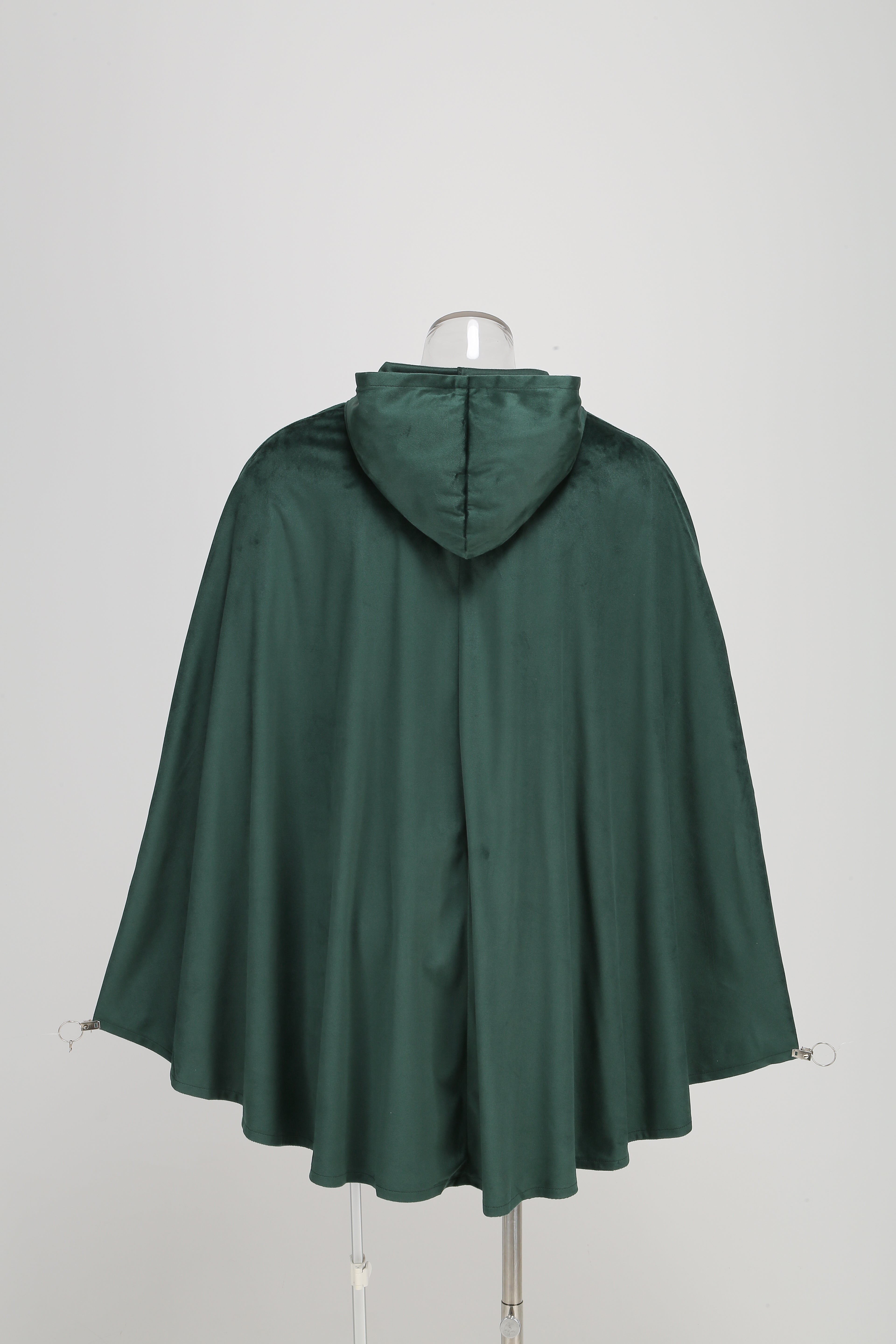 Renaissance Medieval Hooded Cloak Victorian Steampunk Costume Cosplay