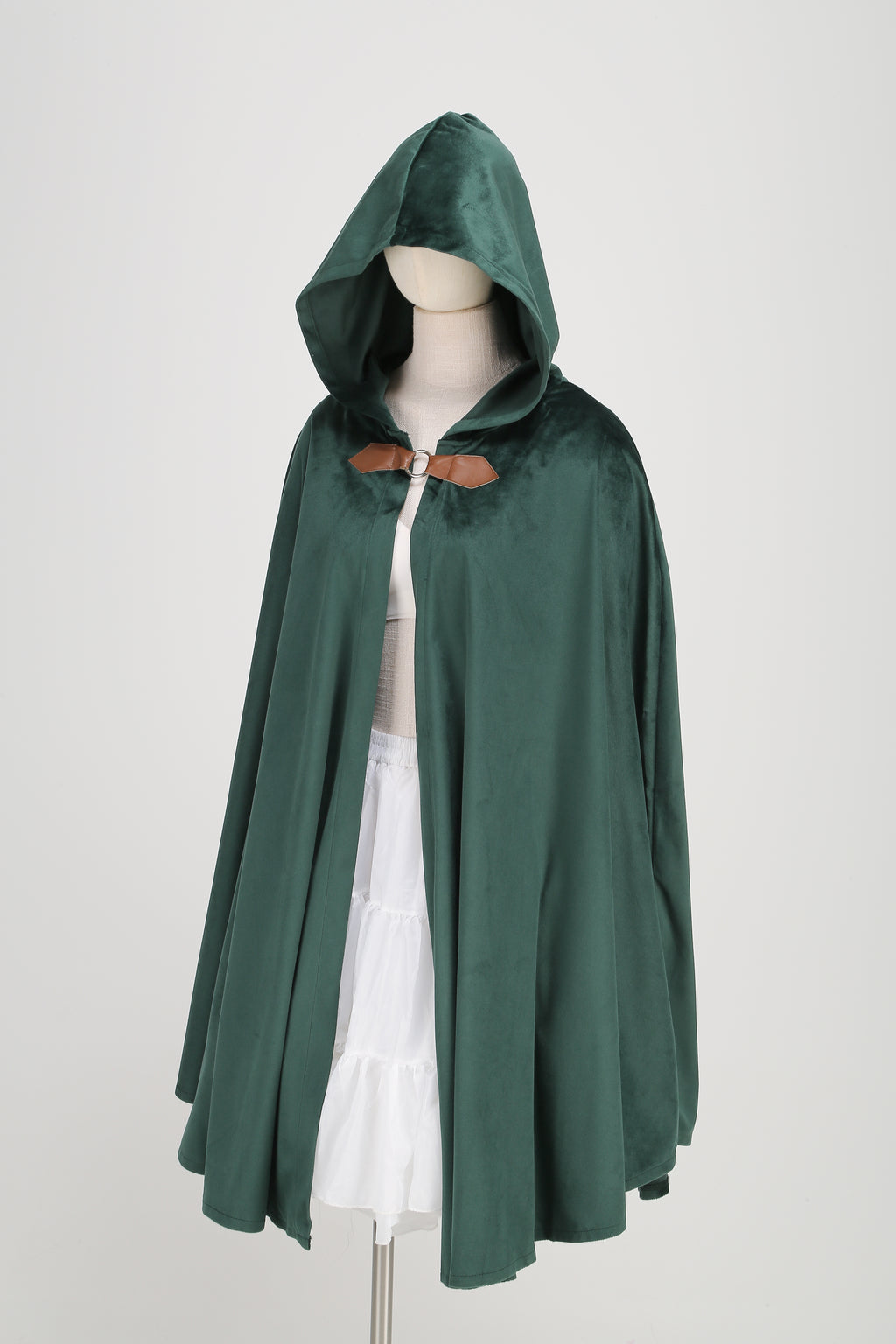 Renaissance Medieval Hooded Cloak Victorian Steampunk Costume Cosplay