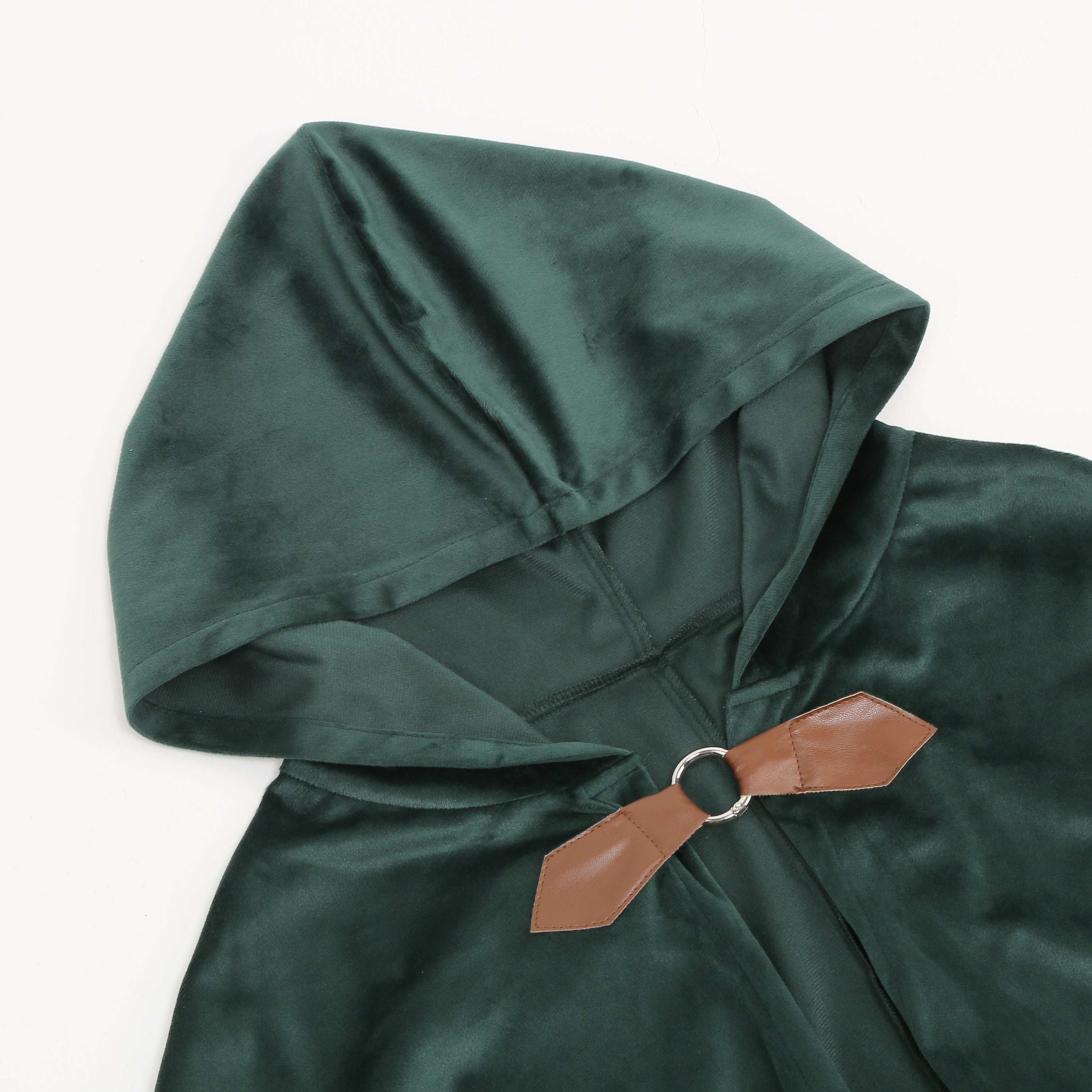 Renaissance Medieval Hooded Cloak Victorian Steampunk Costume Cosplay