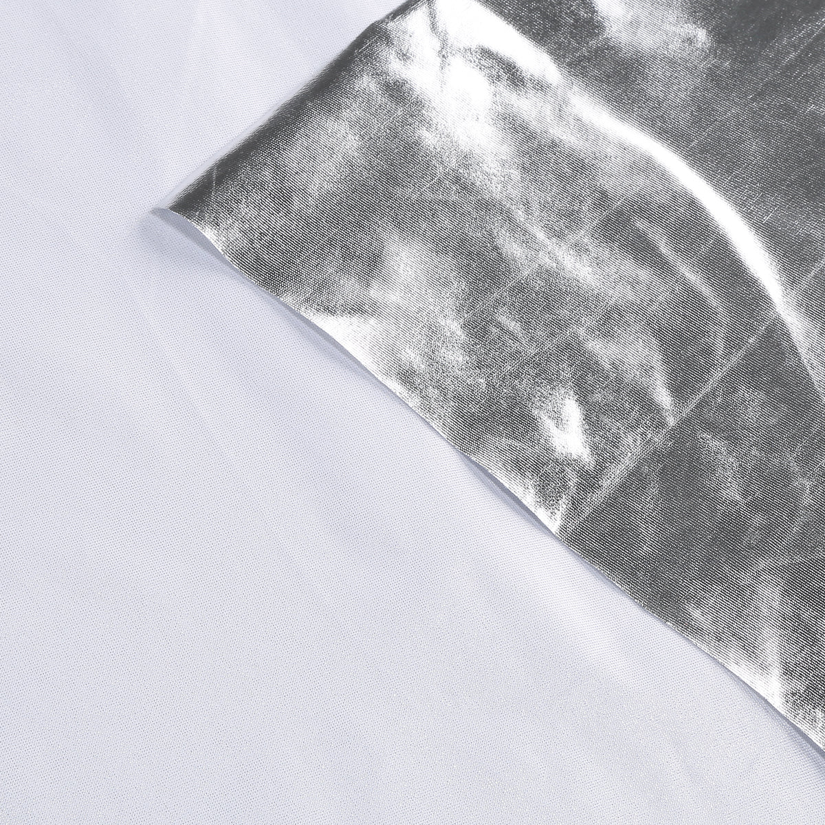 Custom Metallic Collar‑Less Cape With Neck Tie Strap 115‑155CM Silver Blue Gold Shiny Cosplay Cloak For Halloween Fancy Theme Party