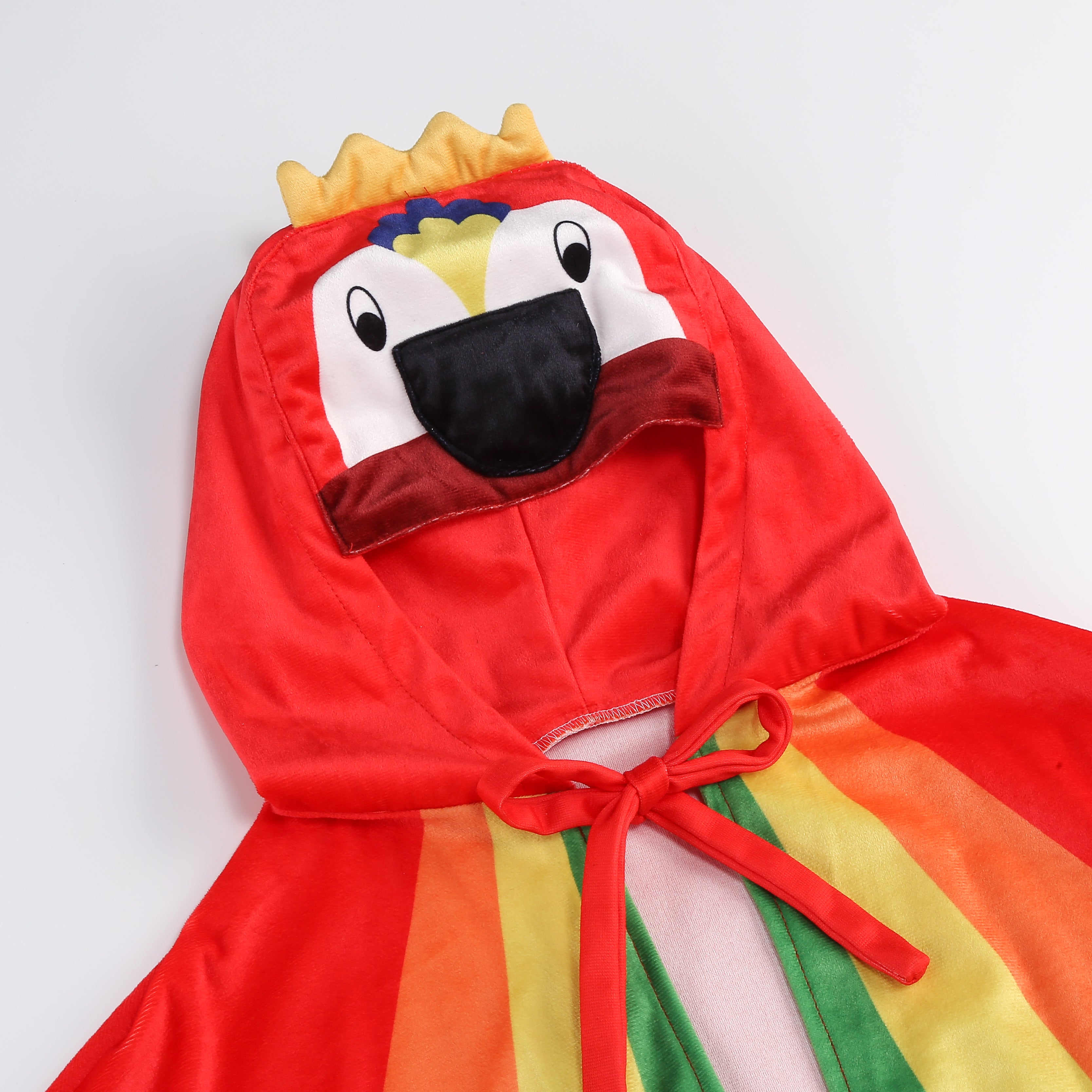 Kids Parrot Hooded Cape 3D Animal Cloak 75CM For 3‑12Y Kids Halloween Cosplay Fancy Costume