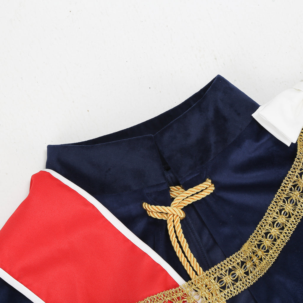 Men Royal Prince Velvet Cape Noble King Cloak 130CM 140CM 150CM Halloween Medieval Cosplay Costume