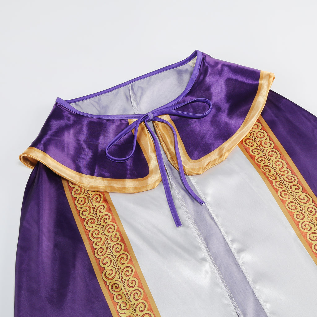 Adult King Cape 3‑Piece Set Custom Satin Cloak With Crown & Scepter 130CM 150CM 170CM Red Purple Medieval Royal Cosplay Costume