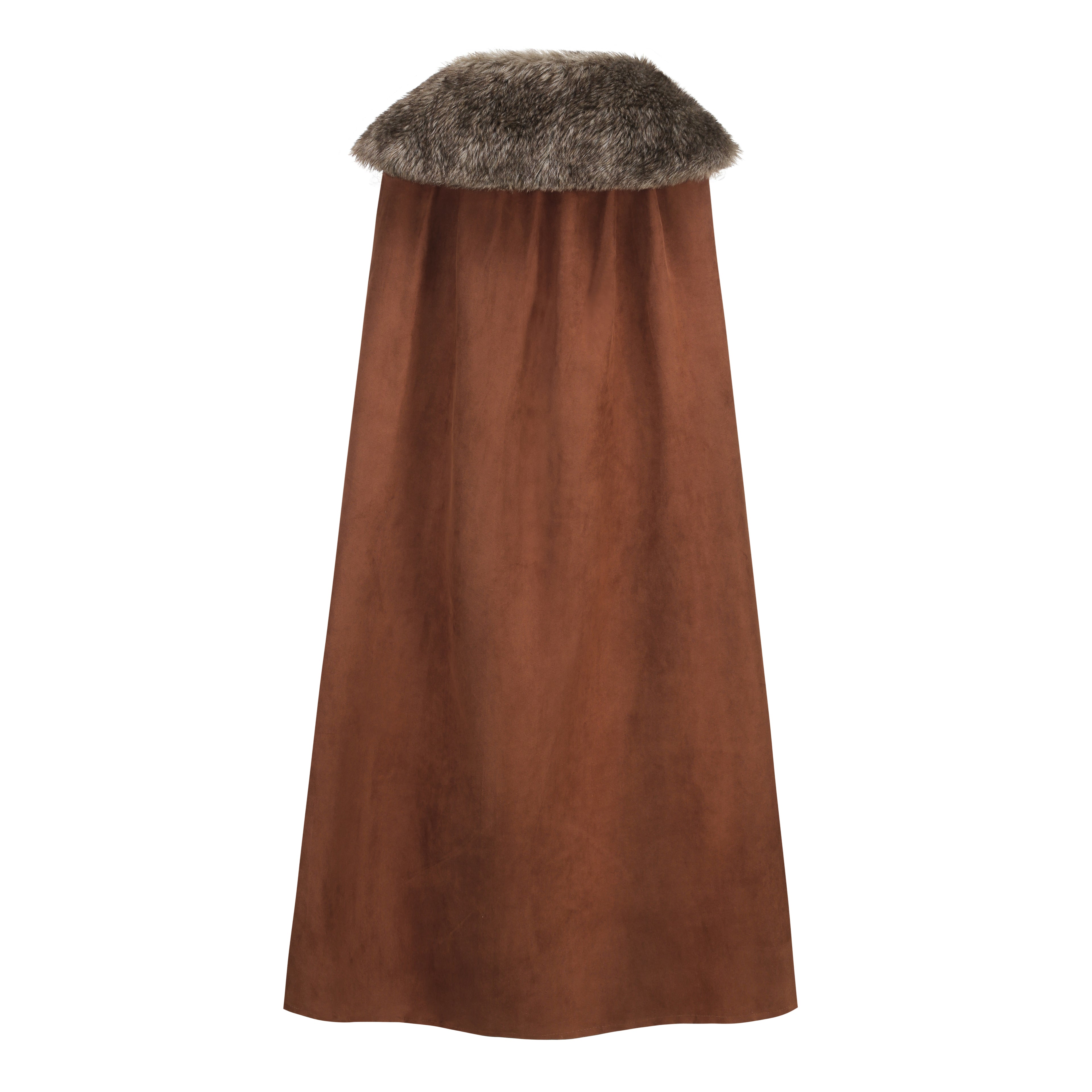 Medieval Viking Cloak Fur Collar Cape Renaissance King Halloween Costume for Adult