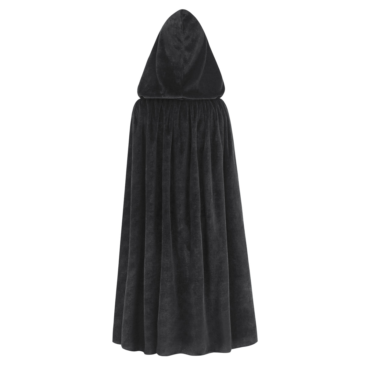 Adult Velvet Cloak Medieval Renaissance Long Cape with Hood for Hollween