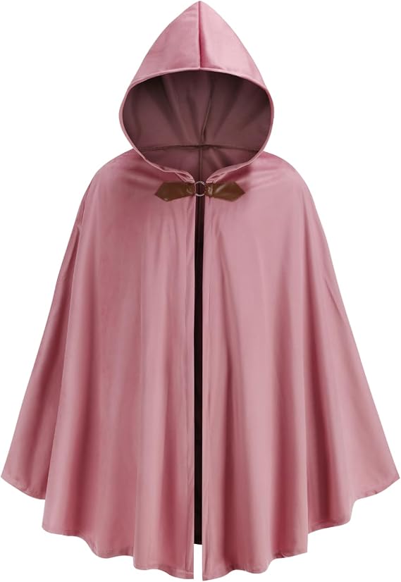 Renaissance Medieval Hooded Cloak Victorian Steampunk Costume Cosplay