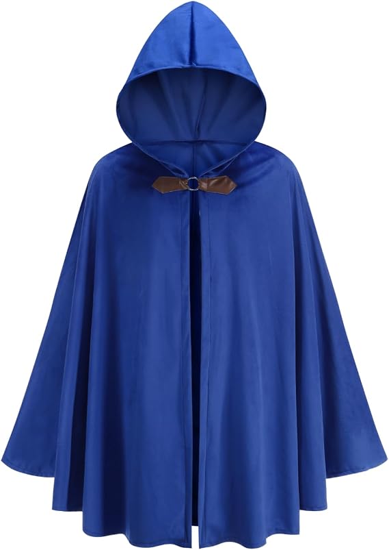 Renaissance Medieval Hooded Cloak Victorian Steampunk Costume Cosplay