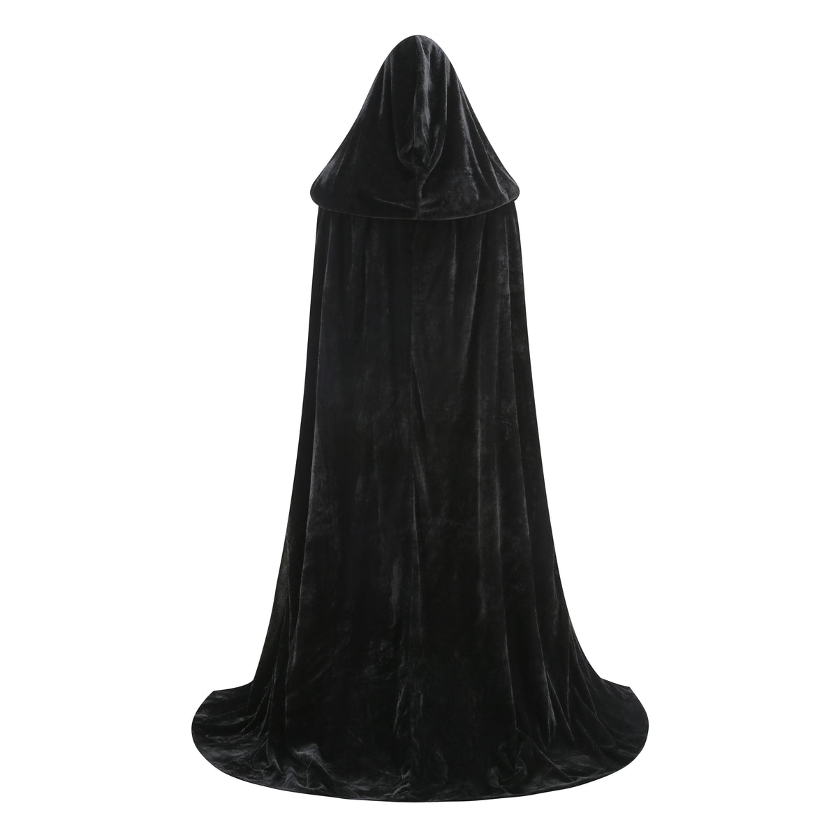 Unisex Wizard Cloak Robes With Hood Sleeves Lace Cape Cosplay Halloween Costume