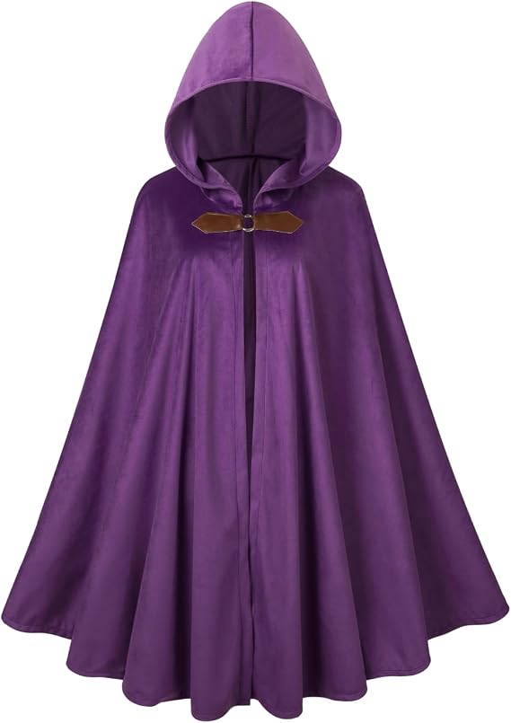 Renaissance Medieval Hooded Cloak Victorian Steampunk Costume Cosplay