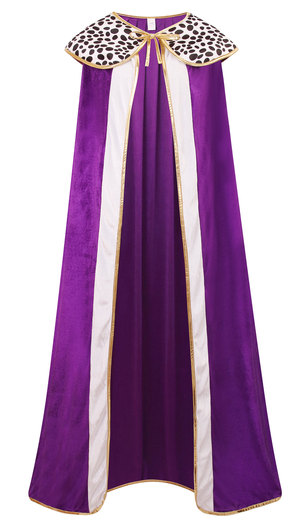 Adult King Cape 3‑Piece Set Custom Velvet Cloak White Trim With Crown & Scepter 120CM 140CM 150CM Purple Blue Medieval Royal Cosplay Costume