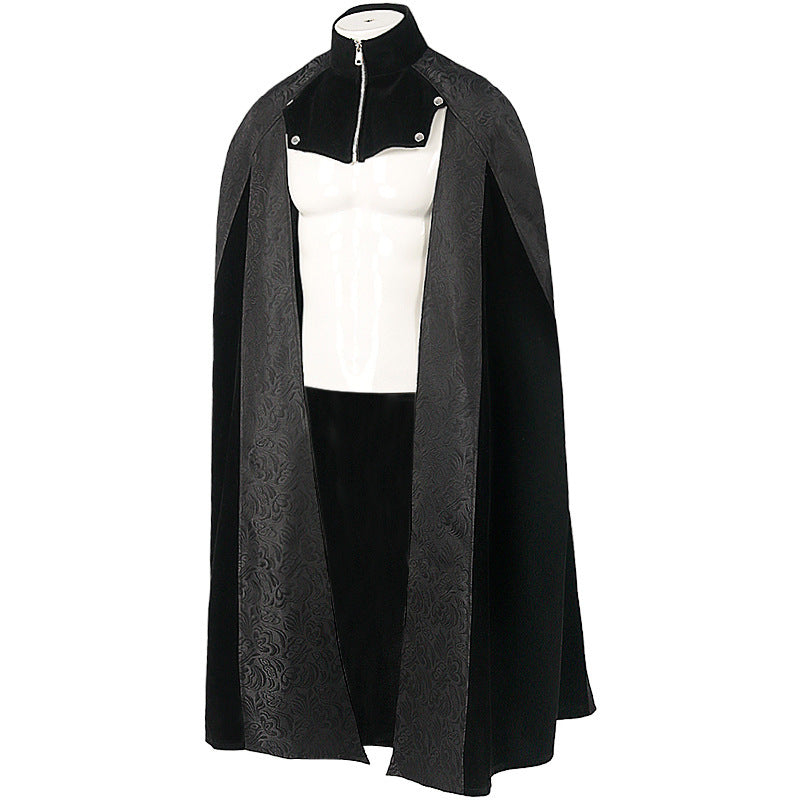 Renaissance Cape Victorian Medieval Hobbit Cloak Gothic Steampunk Halloween Costume